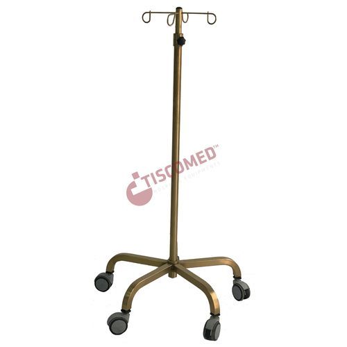 Asta portaflebo con rotelle - TIVS 3870 - Tiscomed - 4 ganci