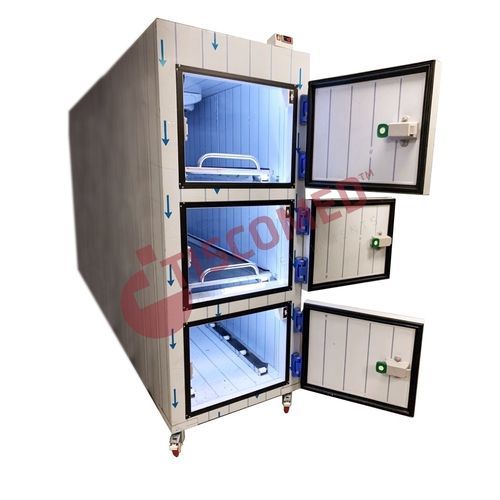 Cella mortuaria frigorifera 2 salme - TOMU 6030 - Tiscomed - 3 salme / 1 salma / 6 salme