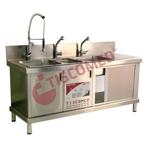 Stazione di prelavaggio per strumenti medici - TUCS 4500 - Tiscomed - con pulitore ad ultrasuoni / semiautomatica / ad ultrasuoni