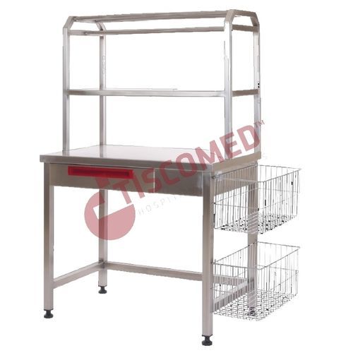Tavolo per biancheria - TTVS 4800 - Tiscomed - di confezionamento di strumenti medici e chirurgici / rettangolare / modulare