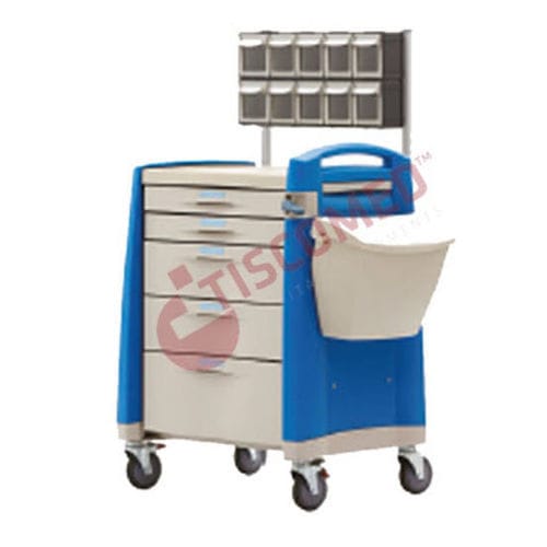 Carrello per anestesia - TCDA 1510 - Tiscomed - medico / ospedaliero / portamedicinali