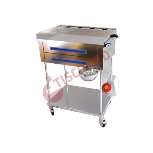 Carrello medico - TCDE 1540 - Tiscomed - ospedaliero / per farmaci / per medicazione