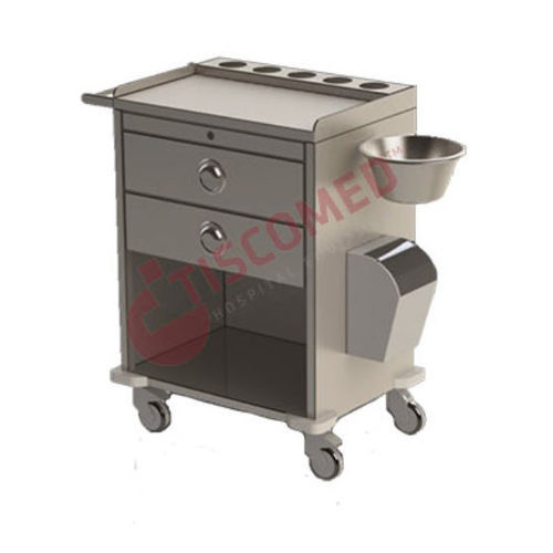 Carrello medico - TCDE 1550 - Tiscomed - per farmaci / per trattamenti / in acciaio inossidabile