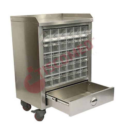 Carrello medico - TCDE 1560 - Tiscomed - ospedaliero / per farmaci / per trattamenti