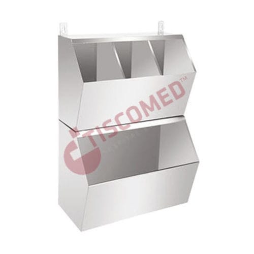 Armadio portabiancheria - TDCA 2002 - Tiscomed - con scomparto pattumiera / per ospedale / sterile