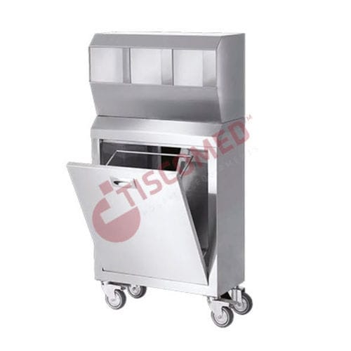 Armadio portabiancheria - TDCA 2000 - Tiscomed - per ospedale / con rotelle / sterile