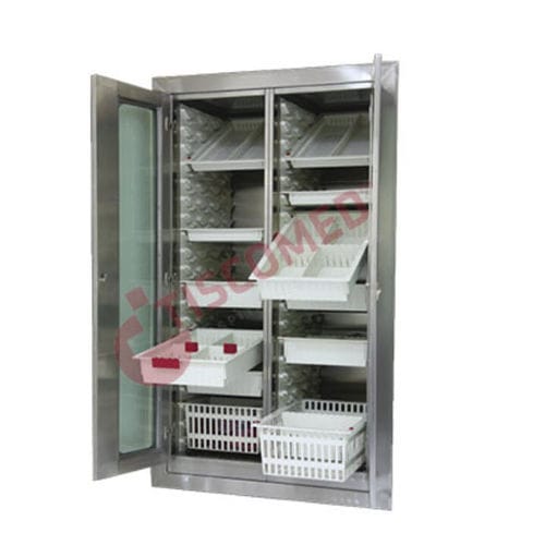 Armadio per sala operatoria - TORC 2830 - Tiscomed - di sicurezza / multifunzione / con ripiano