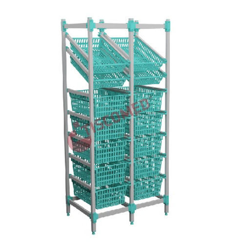 Scaffalatura modulare - TSED 1301 - Tiscomed - per contenitori / per cestelli / per farmacia