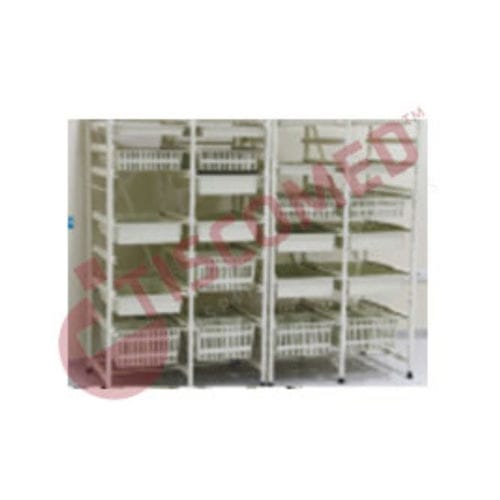 Scaffalatura modulare - TSED 1304 - Tiscomed - per farmacia / per cestelli