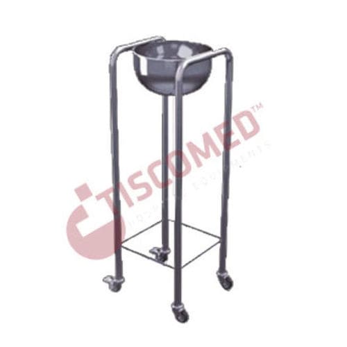 Porta-catino con rotelle - TSBO 3705 - Tiscomed - in acciaio inossidabile