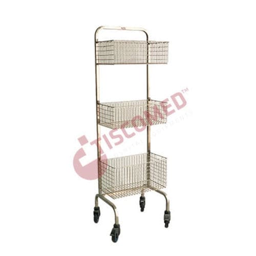 Carrello con cestello - TTAC 3388 - Tiscomed - medico / per uso generale / di trasporto