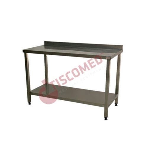 Tavolo da lavoro - TTVA 4711 - Tiscomed - rettangolare / mobile / in acciaio inossidabile