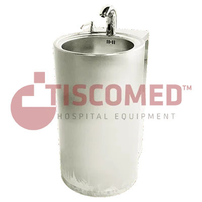 Lavandino per area di igiene - TINI 4082 - Tiscomed - 1 postazione / in acciaio inossidabile / a parete