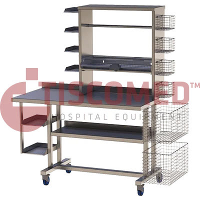 Riunito per locale di deposito - TTVS 4880 - Tiscomed - con illuminazione / con ripiani / modulare