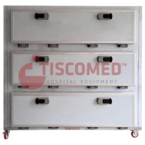 Cella mortuaria frigorifera 2 salme - TOMU 6040 - Tiscomed - con carico trasversale / modulare / con porta