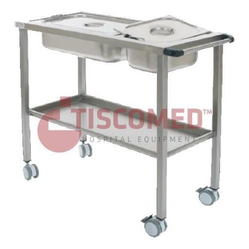 Carrello per strumenti chirurgici - TTAC 3370 - Tiscomed - di trasporto / di stoccaggio / in acciaio inossidabile