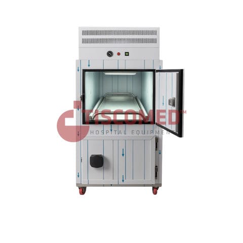 Cella mortuaria frigorifera per barelle mortuarie - TOMU 6020 - Tiscomed - 2 salme / a carico frontale / con rotelle