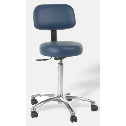 Sgabello per struttura sanitaria - 4070-CRB - Custom Comfort - medicale / pneumatico / con schienale