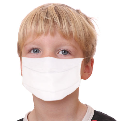 Mascherina di protezione in tessuto - blanc-1 - Dinomed Factory - in poliestere / in cotone / pediatrica