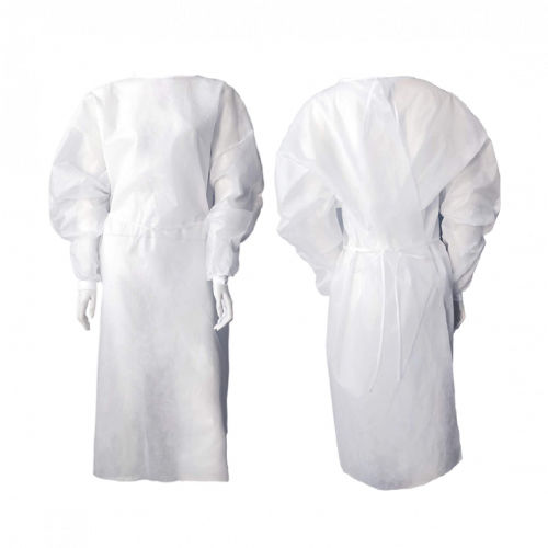 Camice chirurgico unisex - 5522 - Datesand Group - in polipropilene / bianco / blu