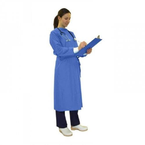 Camice chirurgico per donna - Datesand Group - in poliestere / in cotone / blu