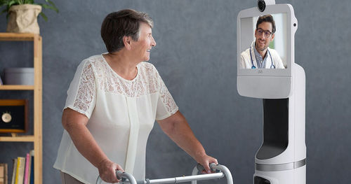 Robot di telepresenza per strutture sanitarie - Ava Robot - Ava Robotics - teleconsultazione / teleassistenza