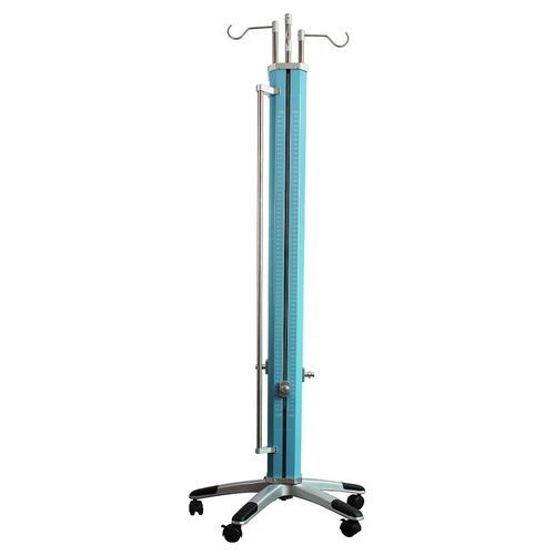 Asta portaflebo con rotelle - Jiangsu Bairun Medical Technology - 4 ganci / amagnetica / in acciaio inossidabile