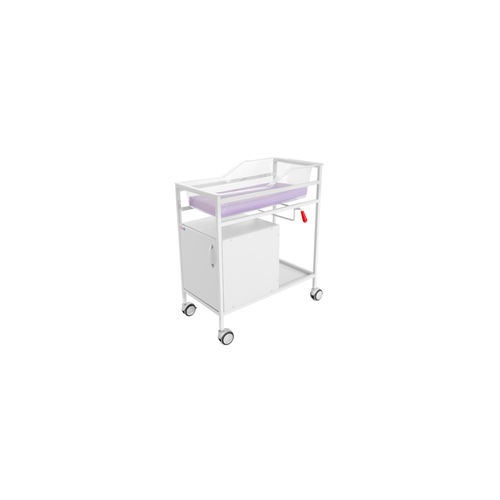 Culla pediatrica ad altezza fissa - HSP 1130 - HOSPITOOL MEDICAL DEVICES INC. - con rotelle / con scomparti / trasparente