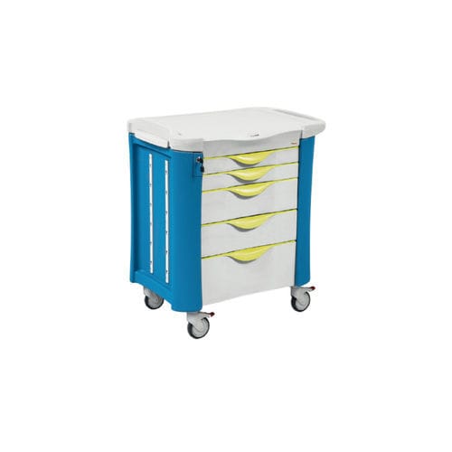 Carrello medico - TC - HOSPITOOL MEDICAL DEVICES INC. - per uso generale / portabombole di ossigeno / per defibrillatore