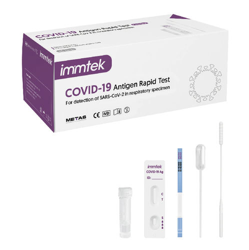 Test rapido per diagnosi COVID-19 - ImmTek&trade; - Metas Biomedical - per antigeni / SARS-COV-2 / nasofaringeo