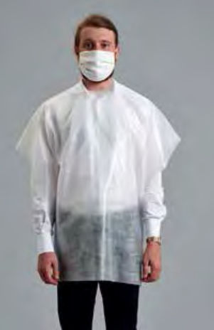 Camice per visitatore unisex - MANT5- P01 - Pointex - in polipropilene / in tessuto non tessuto / impermeabile