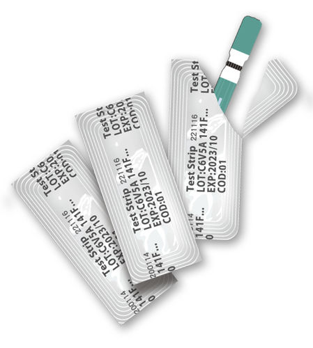 Striscia analitica del diabete - Foil Packet - HMD Biomedical - di assorbimento del glucosio / di glucosio / di sangue