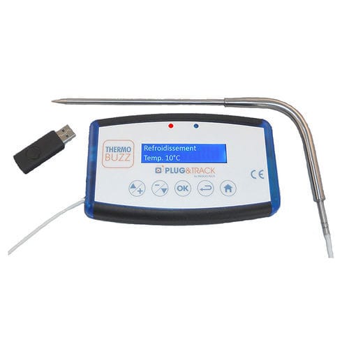 Registratore di dati di temperatura - ThermoBuzz - PROGES PLUS - di tracciabilità / USB / con sonda
