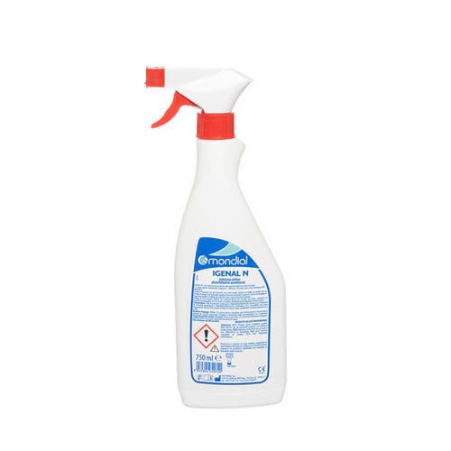 Disinfettante per dispositivi medici - IGENAL N - Mondial - in schiuma / 750 ml / a base di cloro