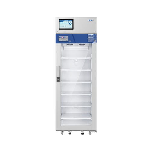 Frigorifero per farmacie - HYC-509R - Haier Biomedical - ad armadio / 1 porta / con porta in vetro