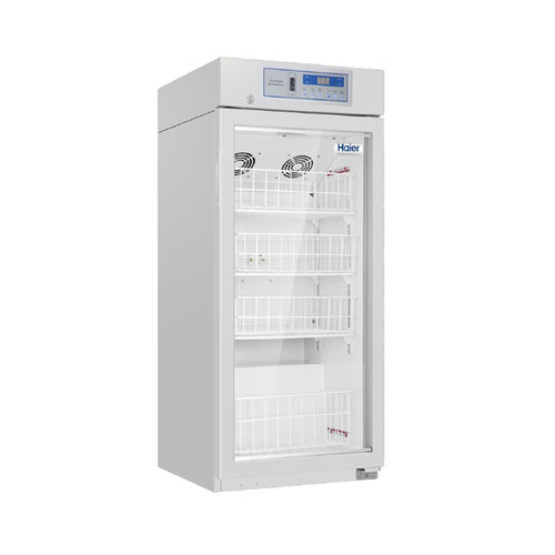 Frigorifero per banca del sangue - HXC-106 - Haier Biomedical - ad armadio / 1 porta / con porta in vetro