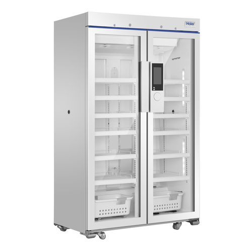 Frigorifero per farmacie - HYC-1030GT - Haier Biomedical - ad armadio / con rotelle / 2 porte