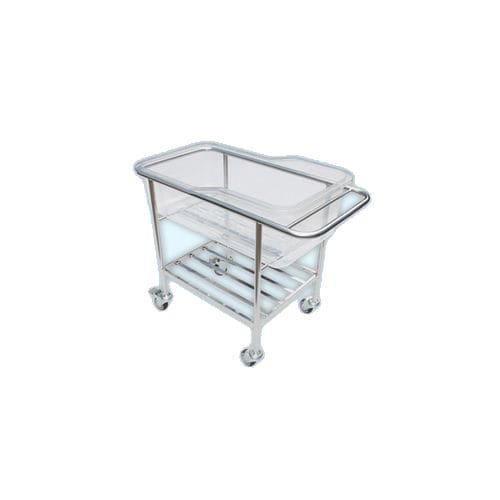 Culla pediatrica ad altezza fissa - MC-12 - jia mei medical products co.,ltd - con rotelle / con scomparti / in acciaio inossidabile