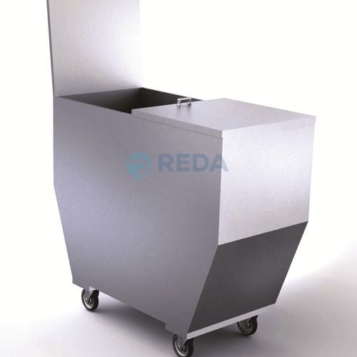 Carrello medico - 2e-51014 - Reda - di trasporto / portarifiuti / in acciaio inossidabile