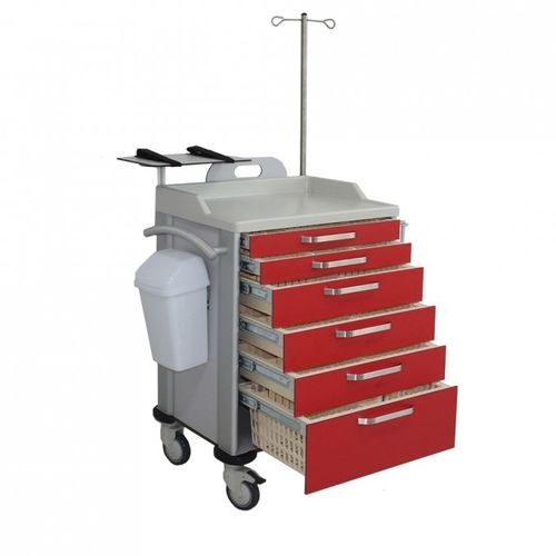 Carrello di emergenza - 2e-08001 - Reda - medico / per uso generale / in acciaio inossidabile