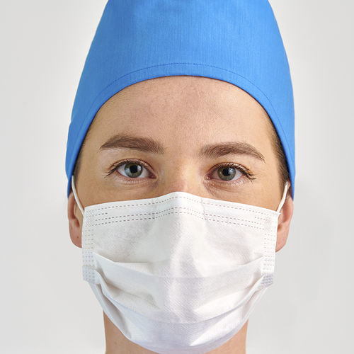 Cuffia chirurgica con allacciatura regolabile - WC 7480 - MHY-ALM Medical Tekstil - in poliestere / in cotone / traspirante