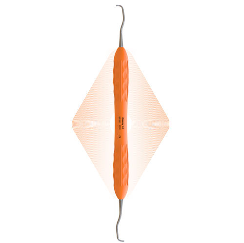 Curetta per detartraggio dentale - 1-2 - ergo denta - di Gracey / curva / doppia