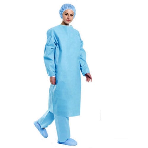 Camice chirurgico unisex - Pancom - in polipropilene / sterile / blu