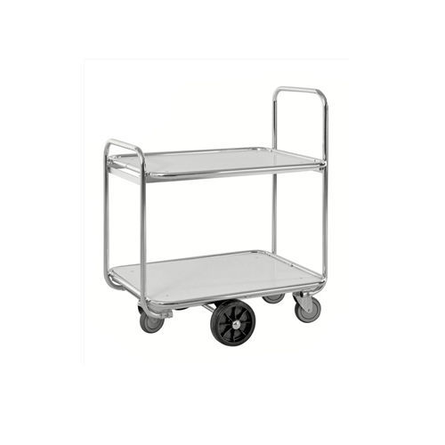 Carrello ospedaliero - KM8500-2L - Kongamek - per uso generale / di trasporto / 2 ripiani