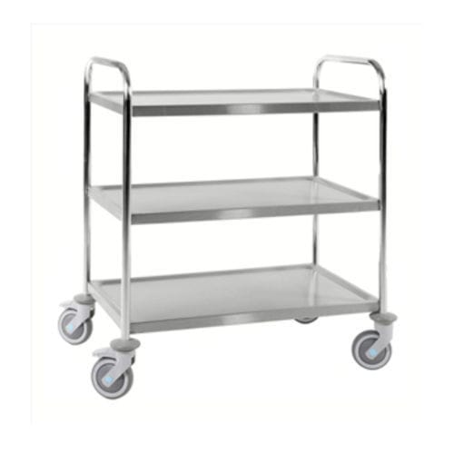 Carrello ospedaliero - KM60355-S - Kongamek - per uso generale / di trasporto / in acciaio inossidabile