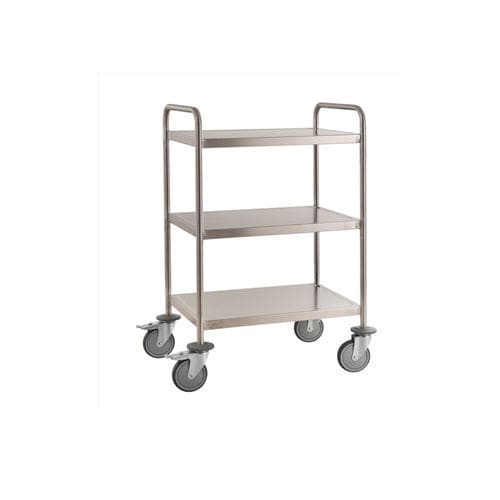 Carrello ospedaliero - KM60351MRM - Kongamek - per uso generale / di trasporto / in acciaio inossidabile