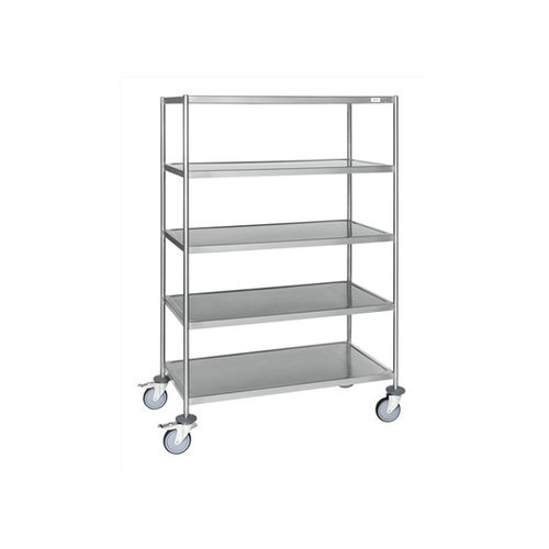 Carrello ospedaliero - KM60369MRU - Kongamek - per uso generale / di trasporto / in acciaio inossidabile