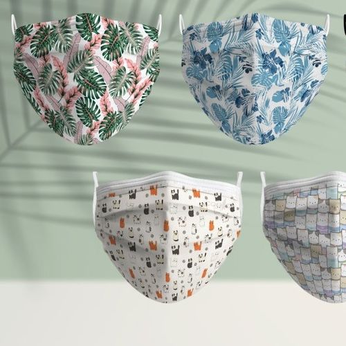 Mascherina di protezione in polipropilene - Printed Design - Iconic Medicare - per adulti / scatola da 50 pezzi / monouso
