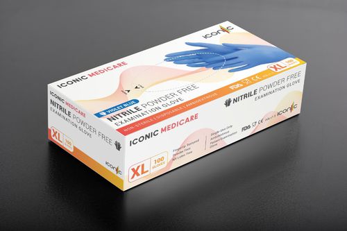 Guanto in nitrile - Iconic Medicare - da esame / senza polvere / non sterile