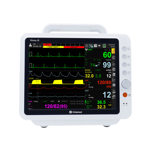 Monitor portatile per paziente - Primo i5 - Ordamed - comodino / ECG / RESP
